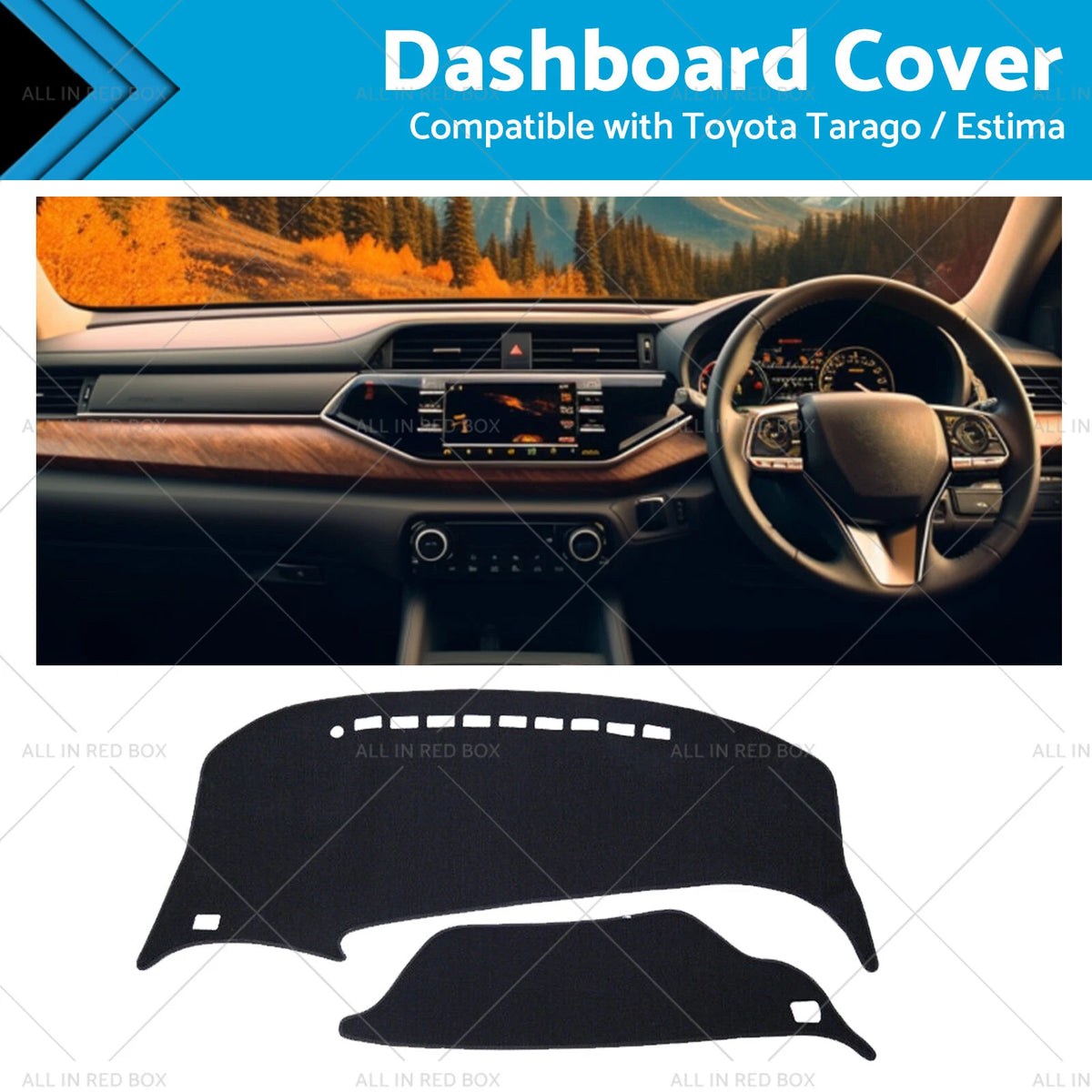 Dash Mat for Toyota Previa 50 (2006–2019) XR50 Estima Tarago