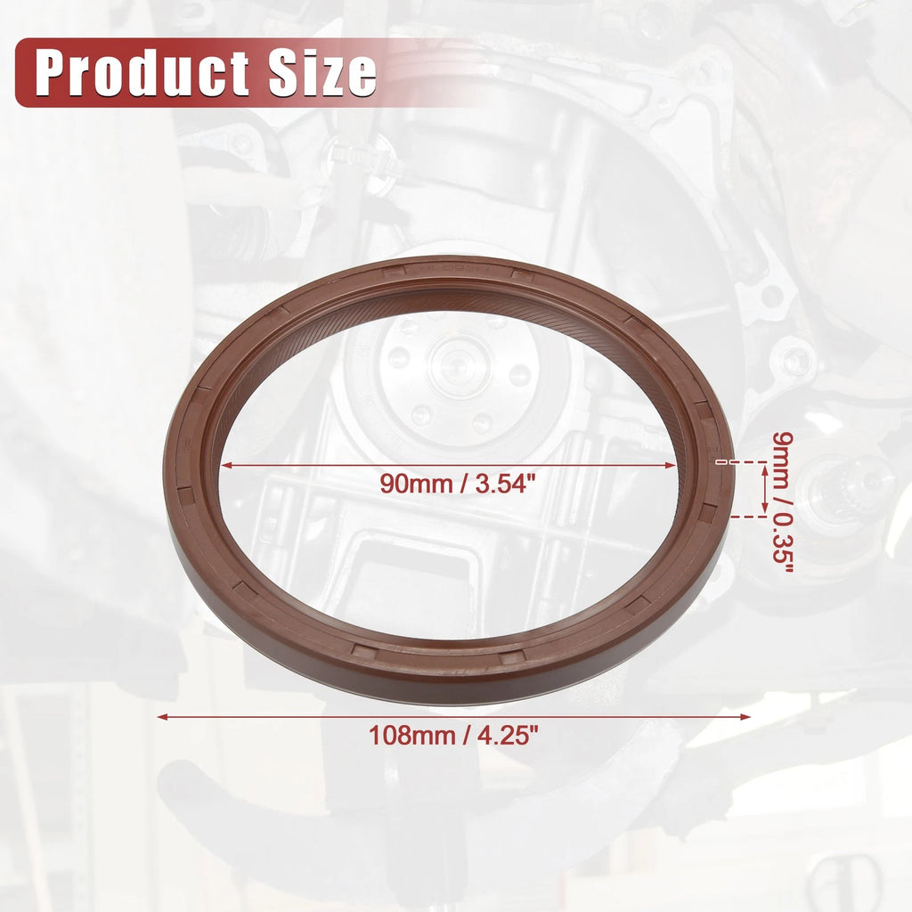 2pcs Engine Crankshaft Seal No. 90311-92009 for Lexus ES350 (2007–2023) Rubber