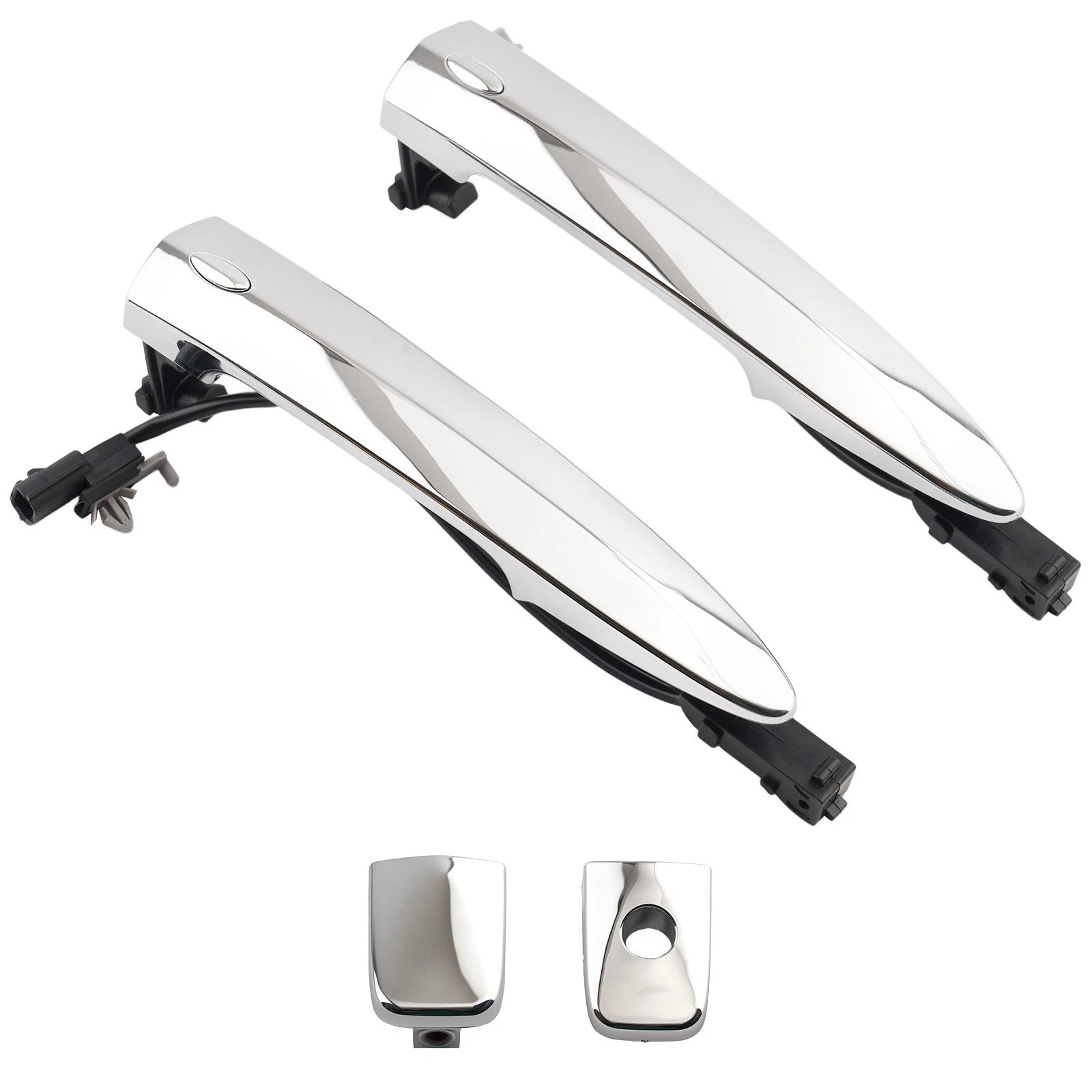 Front Door Handle for Nissan Maxima (2009–2014) 806469N00A Silver Plastic