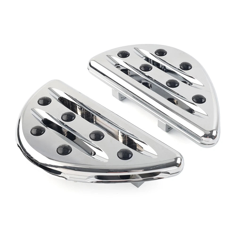 Set of 2 Rear Passenger Floorboard Foot Pegs for Harley Touring (1993–2023) Chrome