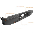 Rear Step Bumper for Silverado/Sierra (1999–2007) - Direct Replacement, Black