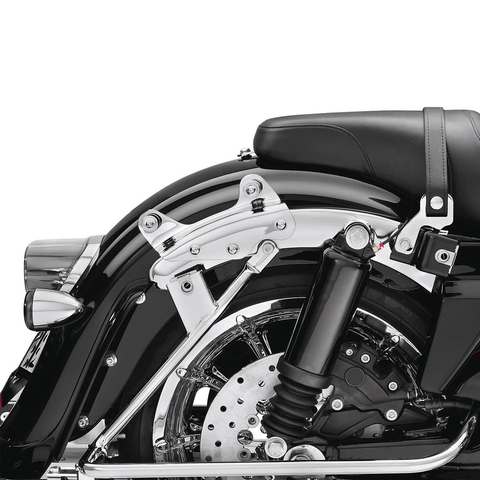 Chrome 4 Point Docking Hardware Kit for Harley Touring Street Glide (2009–2013)