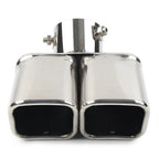 Dual Exhaust Pipe Tail Muffler Tip for Car (Curved) - Auto Replacement