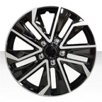Wheel Covers 5 V Spoke Black Silver Set of 4 for Alloy Wheels (2000–2025)