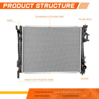 Aluminum Cooling Radiator for Nissan 350Z (2007–2009)