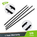 Set of 4 Window Moulding Trim Weather Strips for Honda Civic (2006–2011)