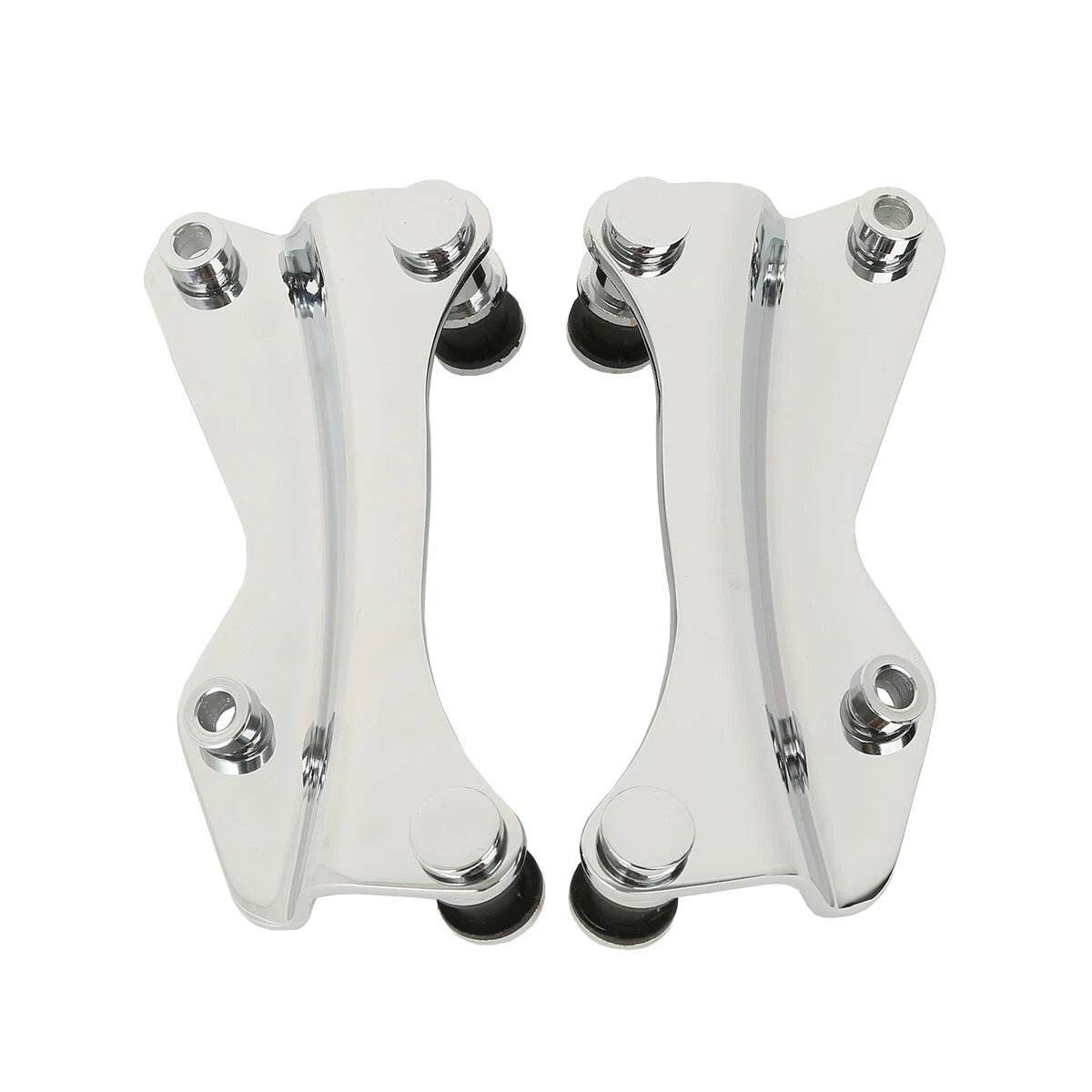 Set of 4 Docking Hardware for Harley Touring Street Glide (2014–2025) Chrome/Black