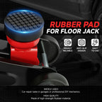 Set of 2 Universal Rubber Pad Adapters for Floor Jack Protection