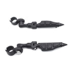 3" Stiletto Spike Foot Pegs for Harley Honda Yamaha (1.25" Engine Guard)