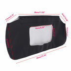 Set of 2 Leather Sun Visor Covers for Car (Front Left Right)