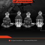 Set of 4 Front Ball Joints for Dodge Ram 50 (1983–1993)
