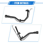 Fuel Tank Filler Neck for Toyota Camry (1998–2001) 2.2L-L4 Metal Black
