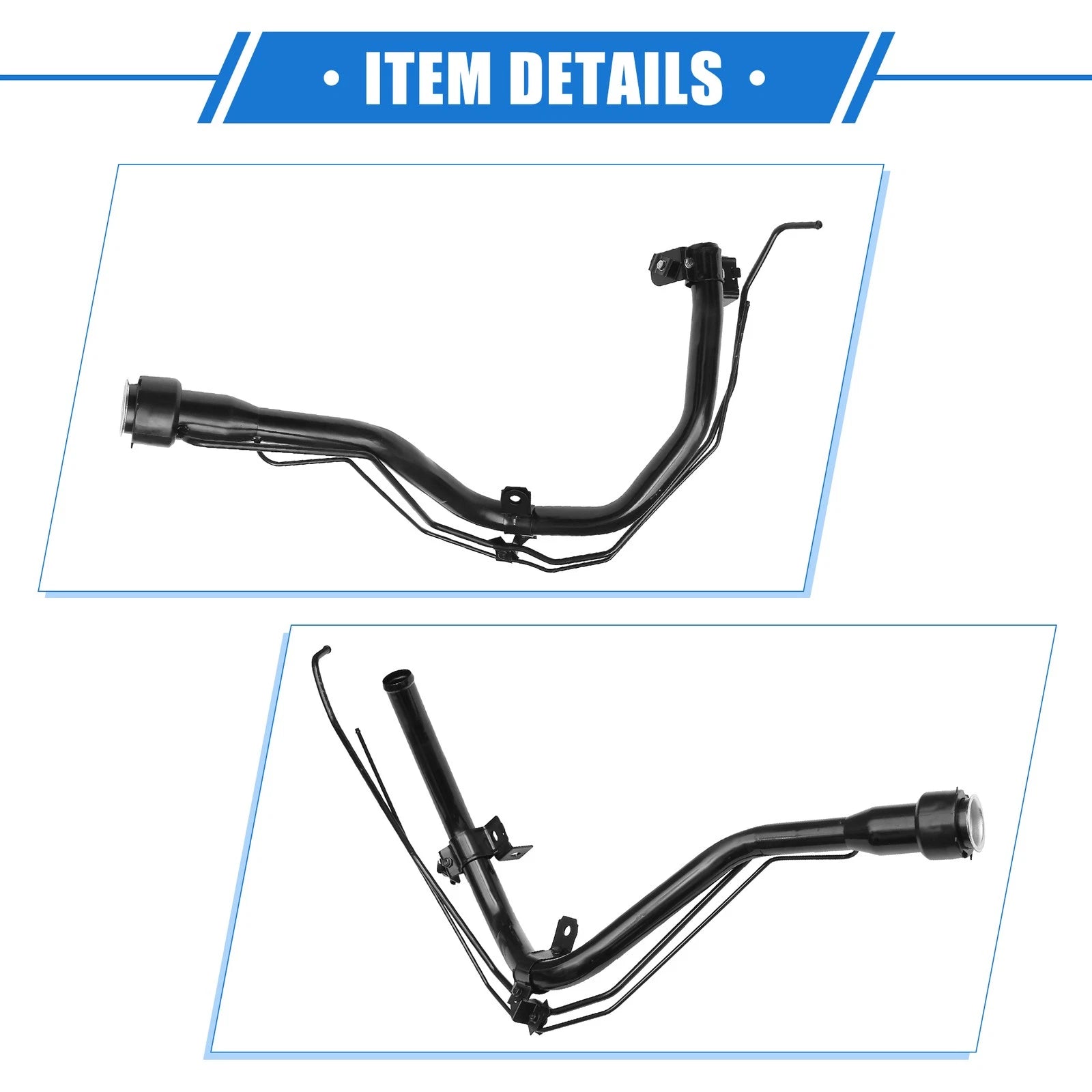 Fuel Tank Filler Neck for Toyota Camry (1998–2001) 2.2L-L4 Metal Black