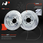 Rear Drilled Brake Rotors for Ford F-150 (2004–2023)