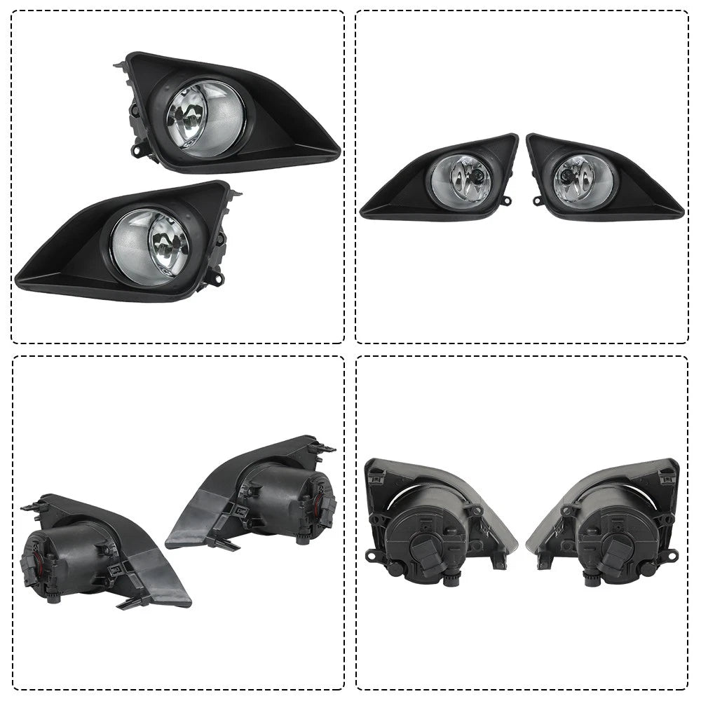 Pair of Fog Lights for Toyota Corolla (2009–2010) Halogen Clear