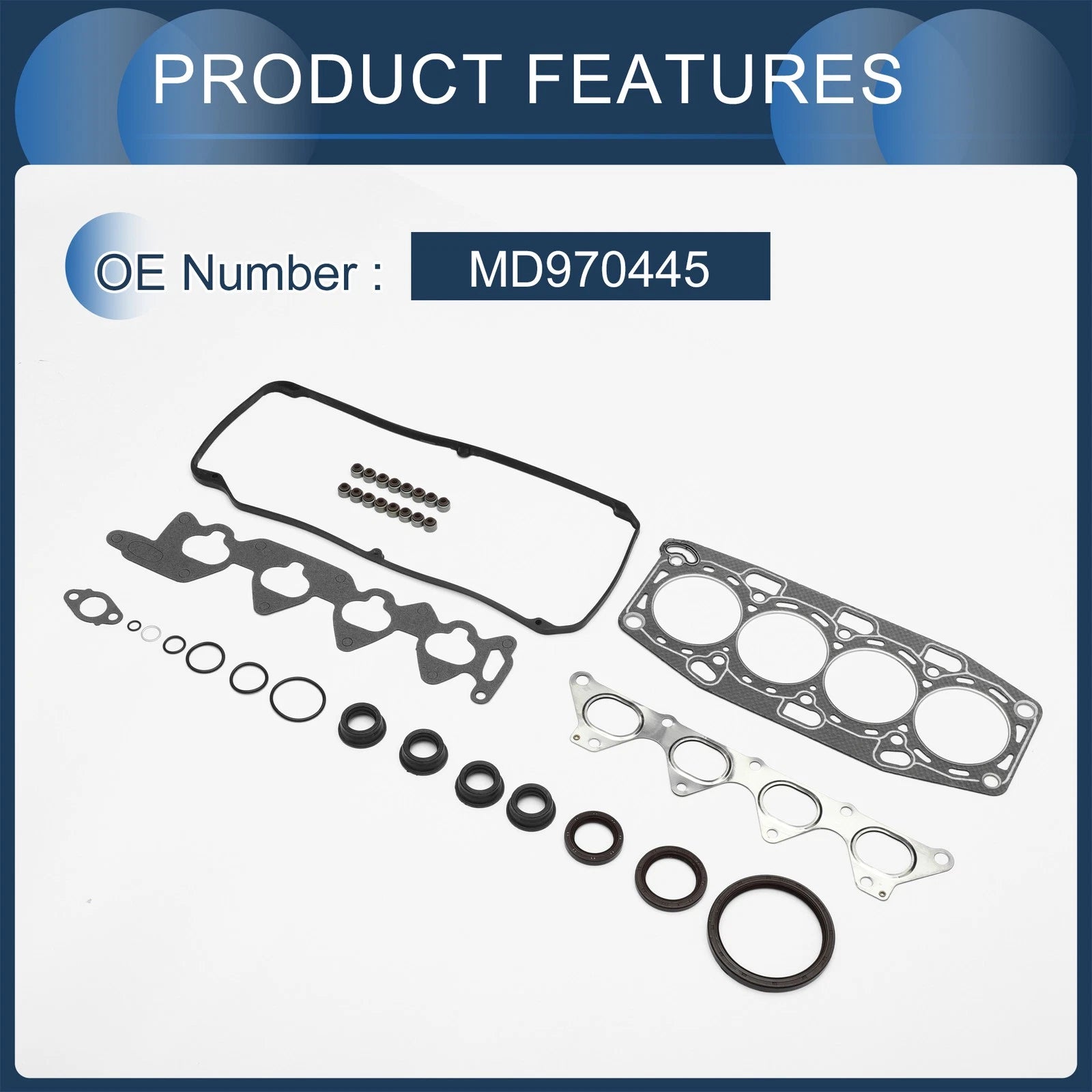 Cylinder Head Gasket Kit No.MD970445 for Mitsubishi 4G93 (1991–1995)