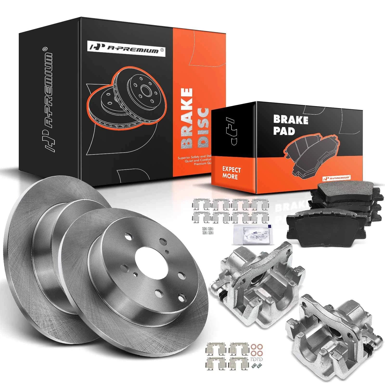 Rear Brake Rotor & Ceramic Pad for Toyota RAV4 (2019–2023)