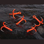 11pcs Treble Hooks Triple Hook Carbon Steel 2X Strength for Fishing