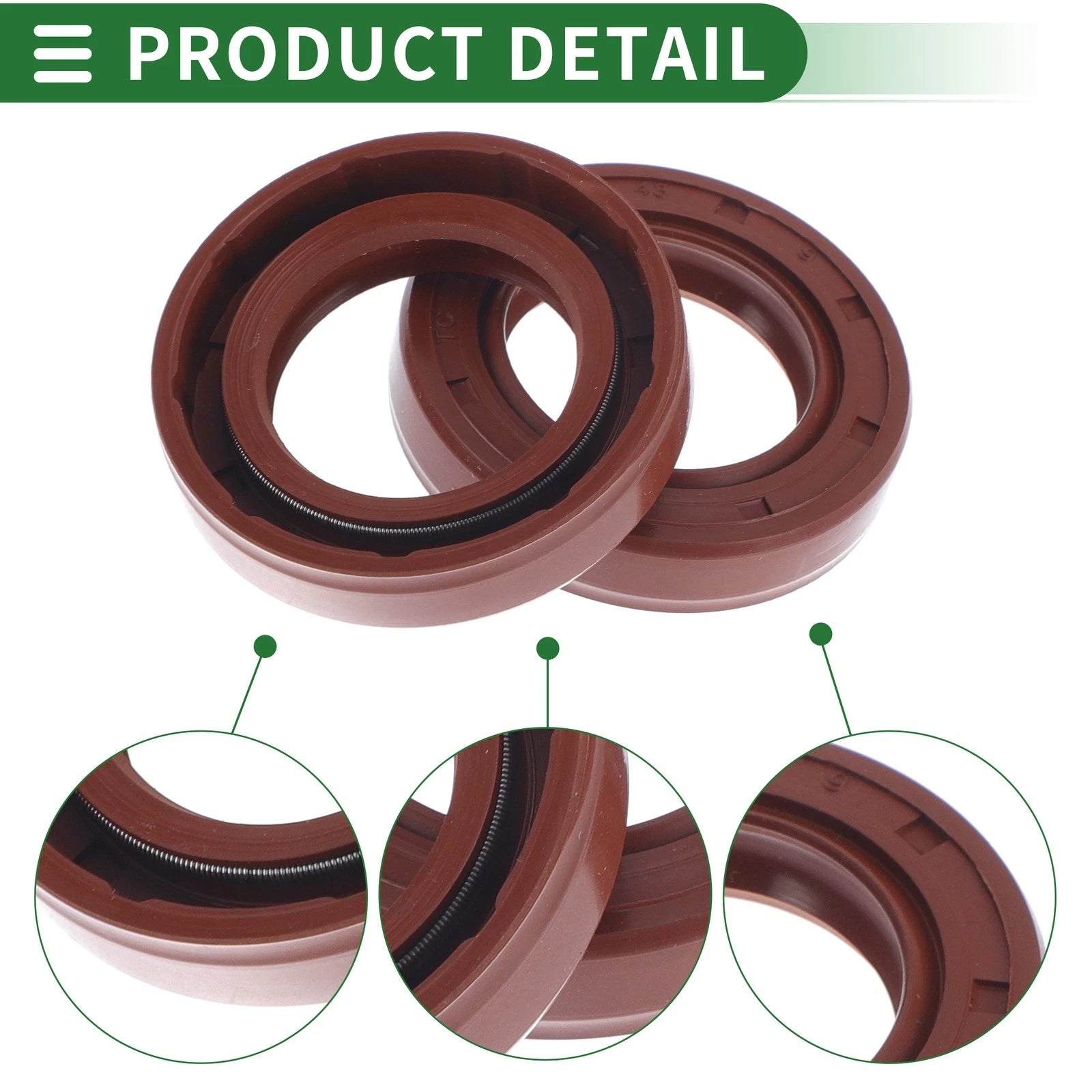 Set of 5 Oil Seal Rotary Shaft Seal FKM Rubber 27x43x9mm