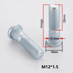 Replacement Wheel Studs for Various Makes and Models (High-strength Steel)