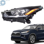 LED Headlight Assembly for Toyota Highlander (2020–2022) - Driver Side