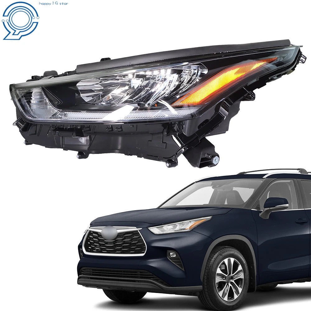LED Headlight Assembly for Toyota Highlander (2020–2022) - Driver Side