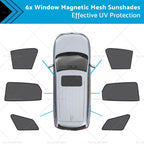 Set of 6 Magnetic Mesh Sunshades for Kia Sportage (2021–2024)