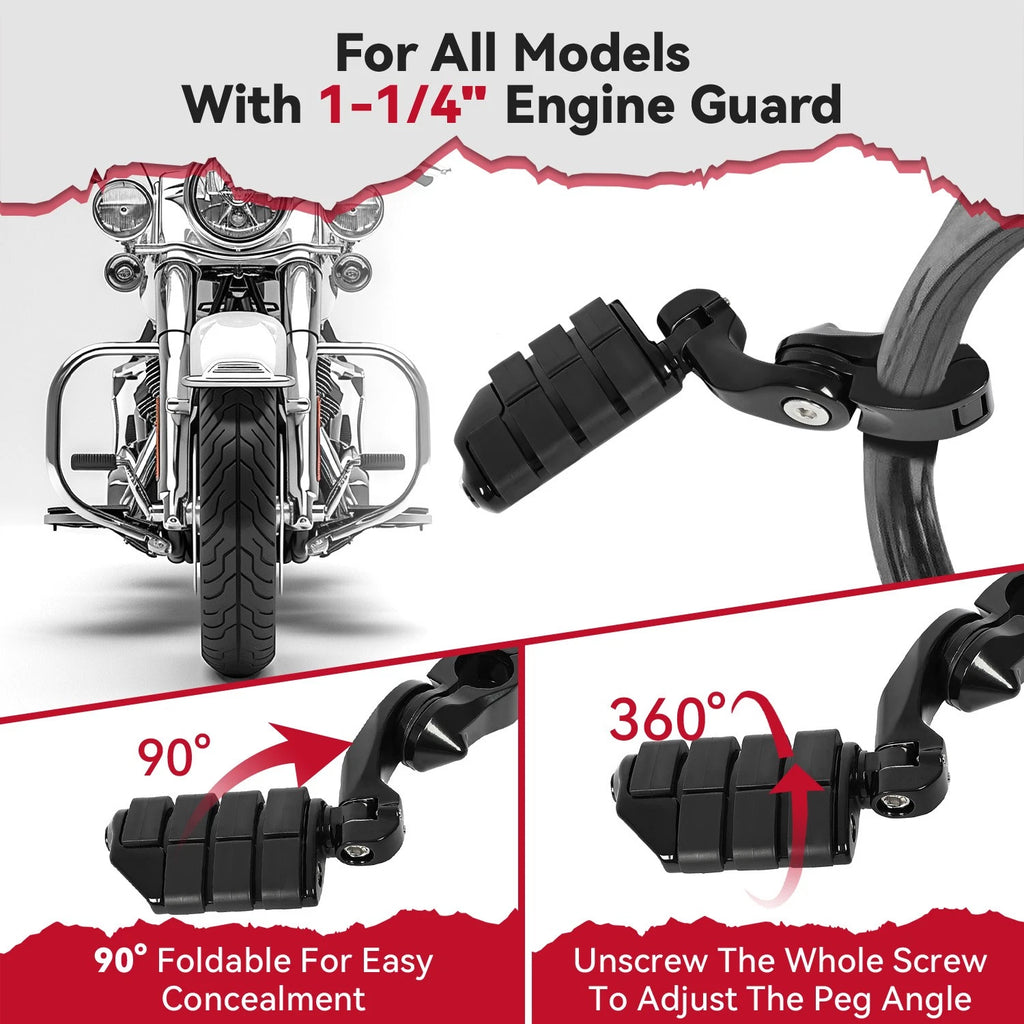 32mm Highway Foot Pegs for Harley Davidson Touring (2014-2023)