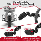 32mm Highway Foot Pegs for Harley Davidson Touring (2014-2023)