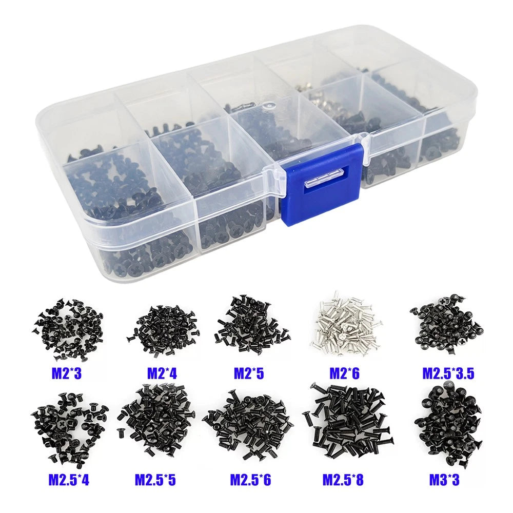 500Pcs Laptop Computer Screws Set for HP Dell Lenovo Sony Toshiba Samsung