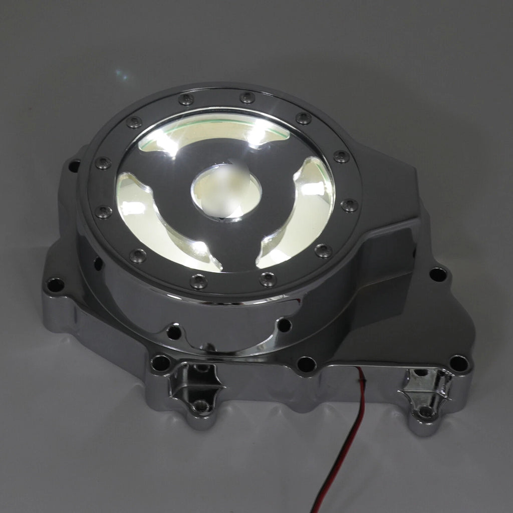 White LED Stator Engine Cover for Yamaha YZF-R6S (2006–2009) / YZF-R6 (2003–2006)