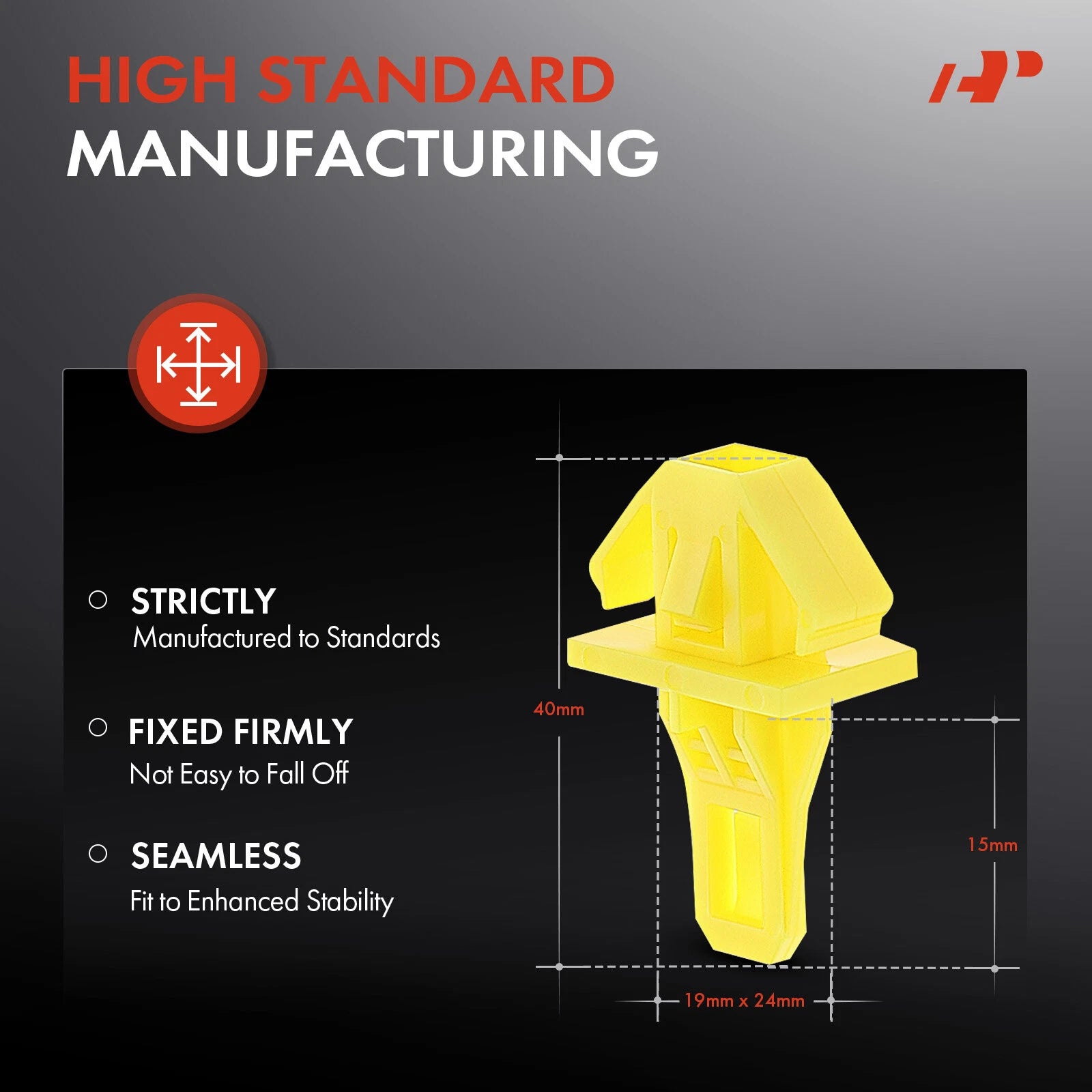 50Pcs Grille Bumper Moulding Retainer Clips for Honda CR-V