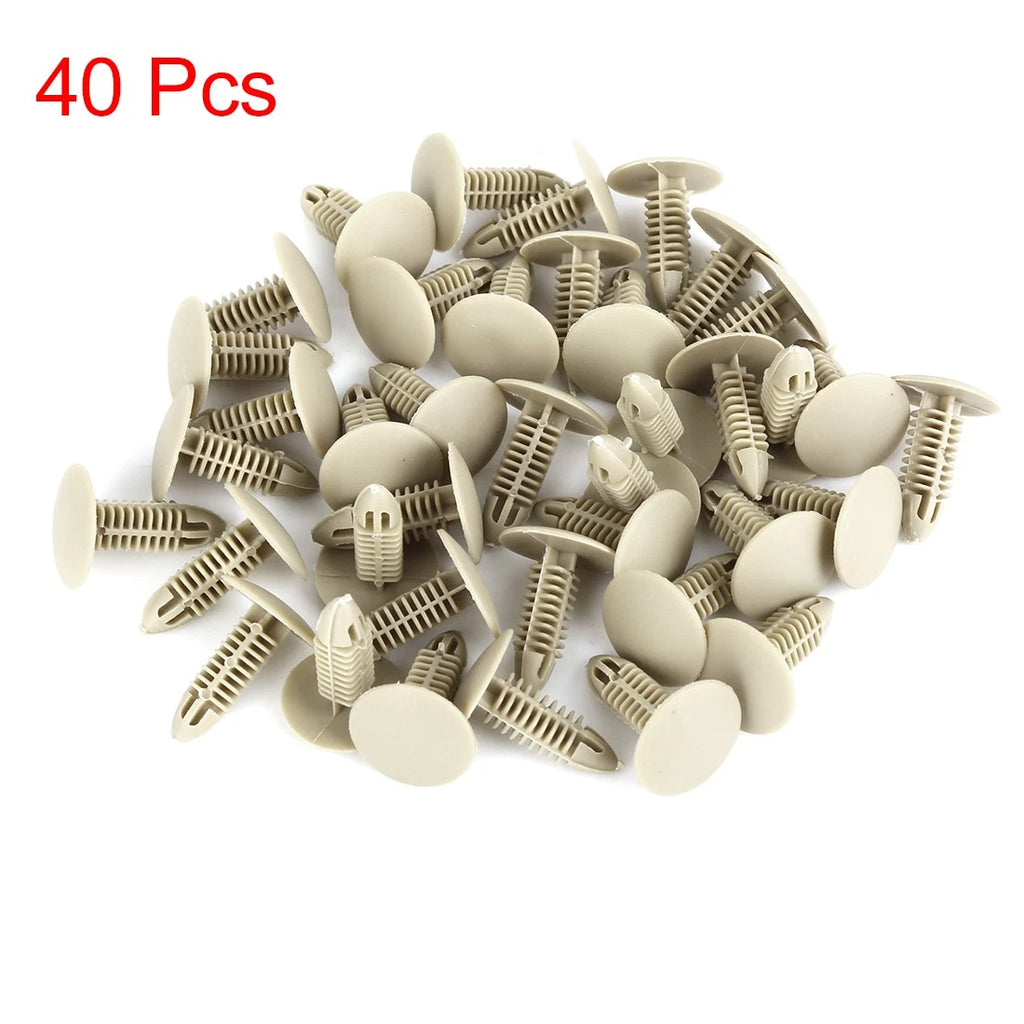 40pcs Plastic Bolt Rivets Fastener Clips for Toyota 