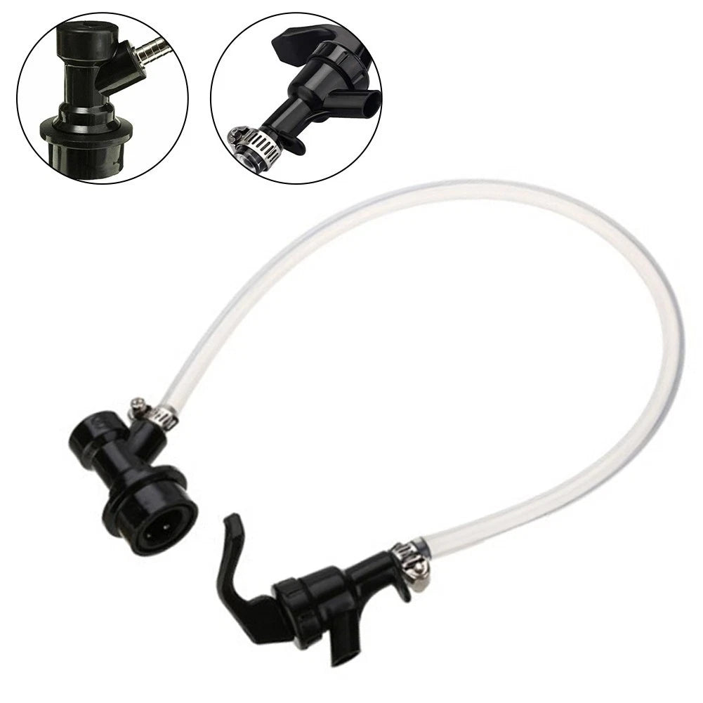 Clear Beer Line Tool Set with Picnic Tap Faucet for Homebrew Keg