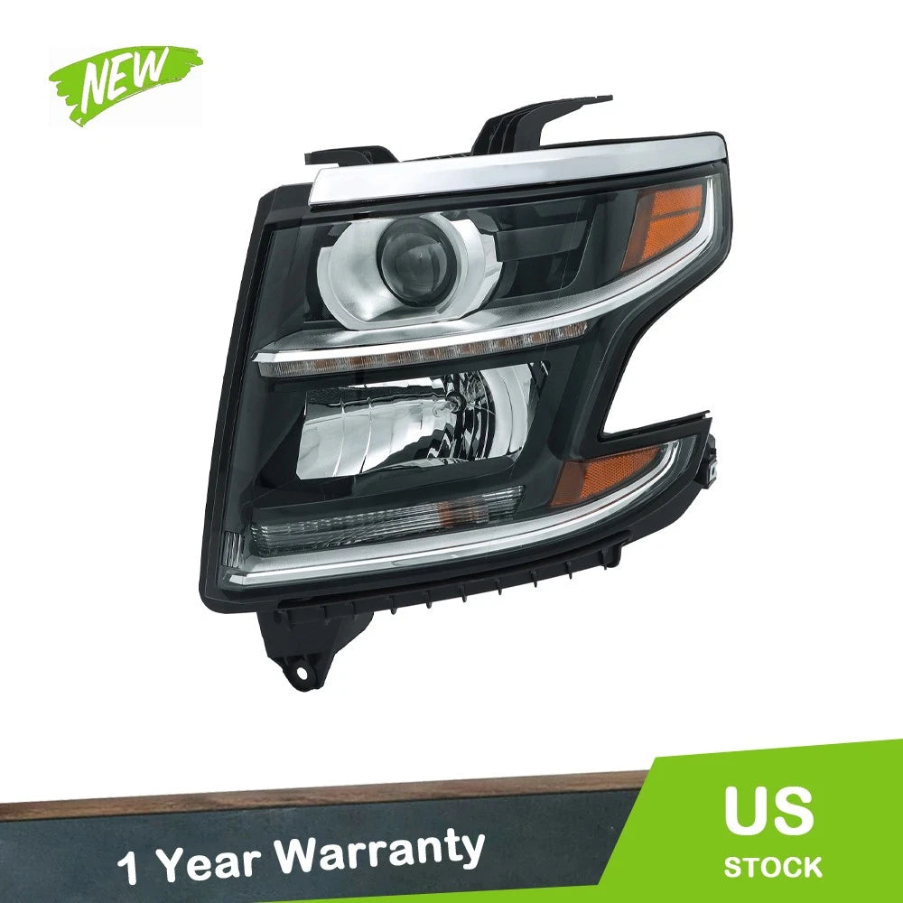 Left Driver Side Headlight Assembly HID for Chevy Tahoe (2015–2020)