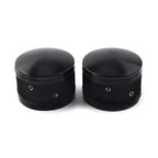 Black CNC Front Axle Nut Cover Caps for Harley Sportster Softail Road King
