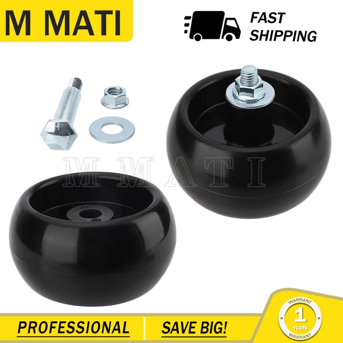 2Pcs Deck Wheel Kit for Snapper Pro Ferris Simplicity (1500) 1714760 210-043 12060