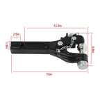 Pintle Hook for Trailers (Fits 2.5 to 3-Inch Lunette Ring)