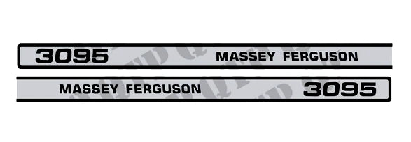 Bonnet Decal Set for Massey Ferguson 3095