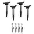 Set of 4 Ignition Coils & NGK Iridium Spark Plugs for Toyota Corolla xD (2008–2013)