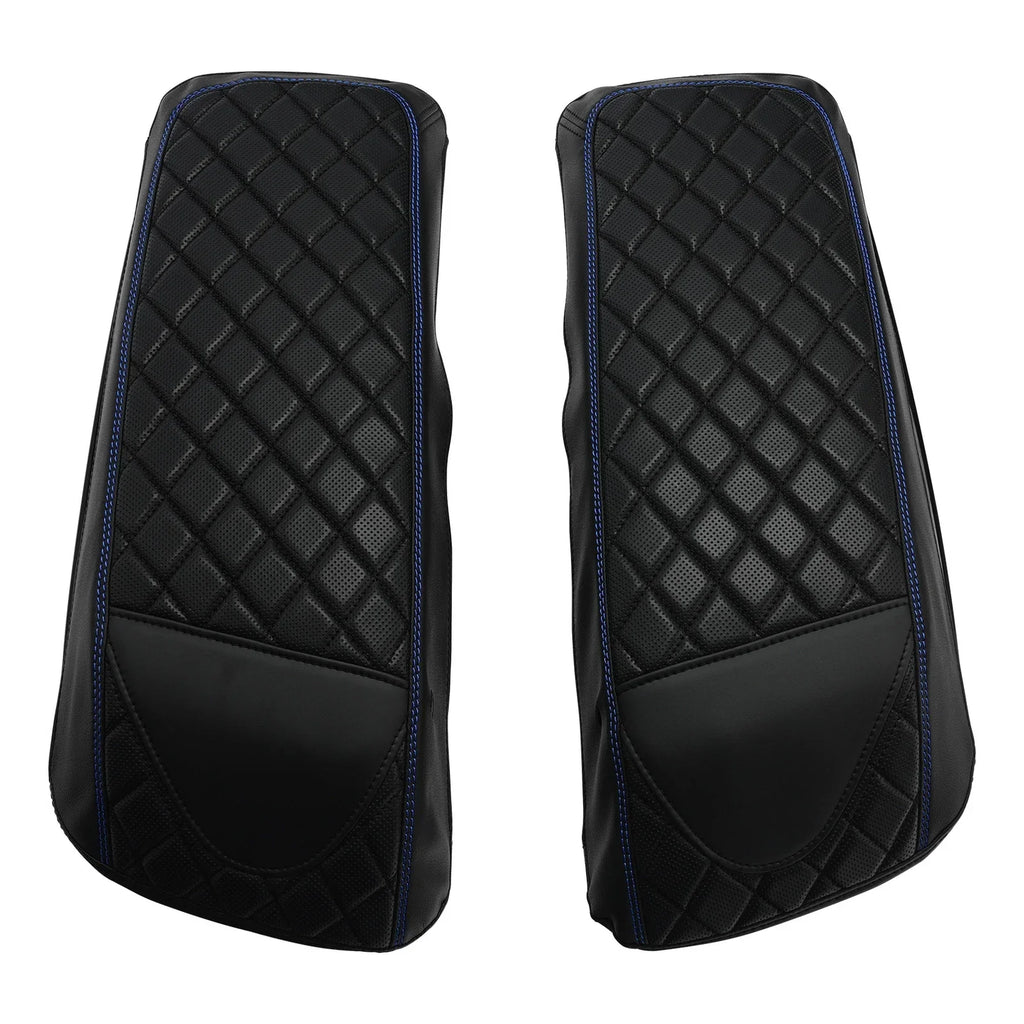 Saddlebag Lid Covers Black Blue for Harley Street Glide (2014-2023)