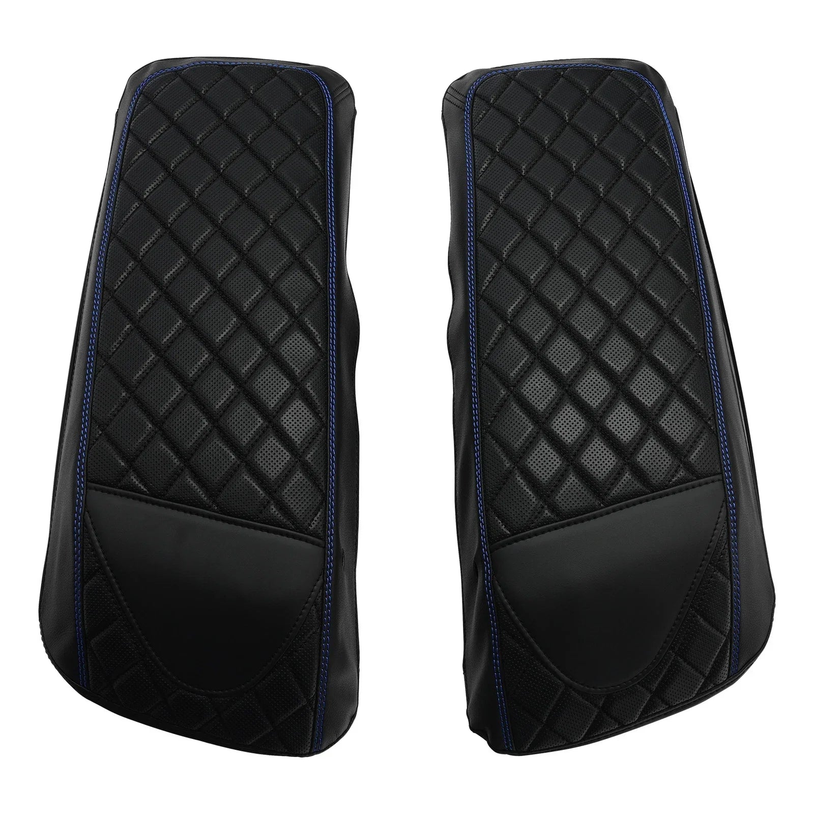 Saddlebag Lid Covers Black Blue for Harley Street Glide (2014-2023)