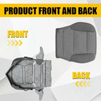 2X Driver Bottom Seat Cover for Chevy Tahoe Suburban Yukon (2015–2019) Gray Cloth