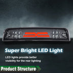 Smoke LED 3rd Brake Light for Dodge Ram 1500 2500 3500 (2009–2018)