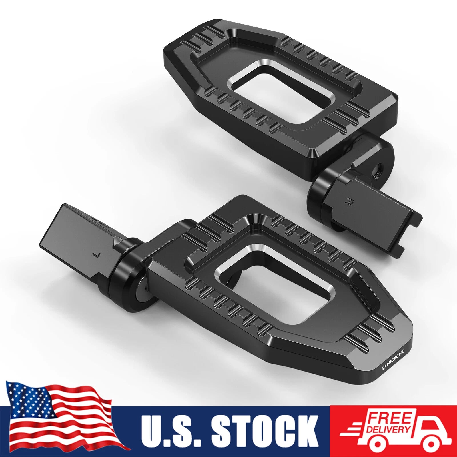 NICECNC Rider Footpegs for Harley Street Bob FXBBS 114 FXBB 107 (2018–2023)