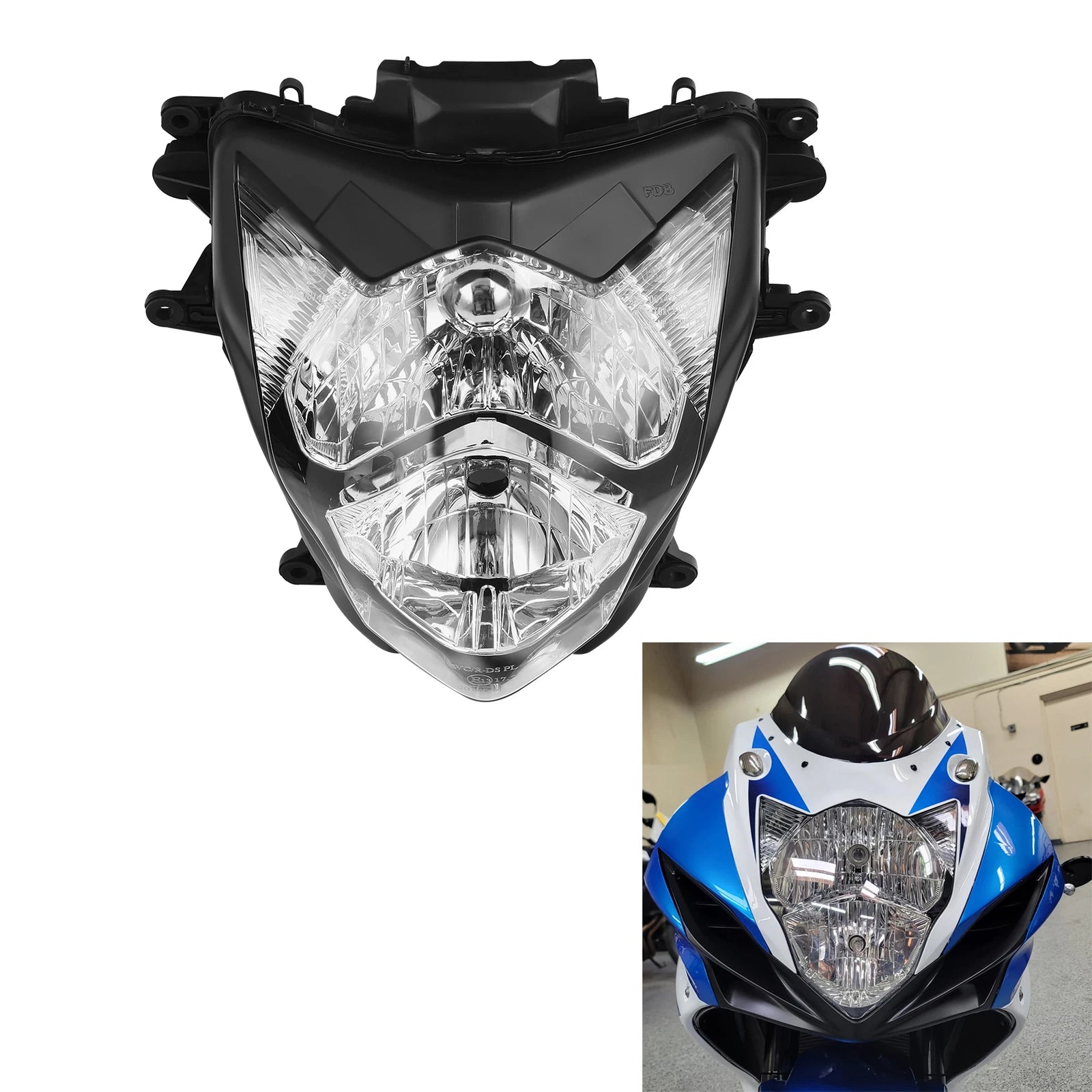 Front Headlight Assembly for Suzuki GSXR 600 750 (2011–2025)