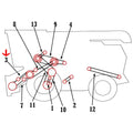 V-Belt for John Deere 6620 7720 9400 9410 9500 (H125380)