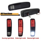 Smoked Red LED Tail Light Lamps for Ford E150 F150 250 350 Bronco (1974–1991)