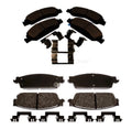 Set of 4 Brake Pad Sets for Chevrolet Caddy GMC Power Brake (2008)