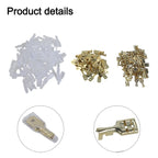 200pcs Gold Plated Spring Spade Terminals for Automotive Wiring